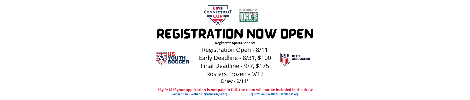 Fall CT Cup Registration 